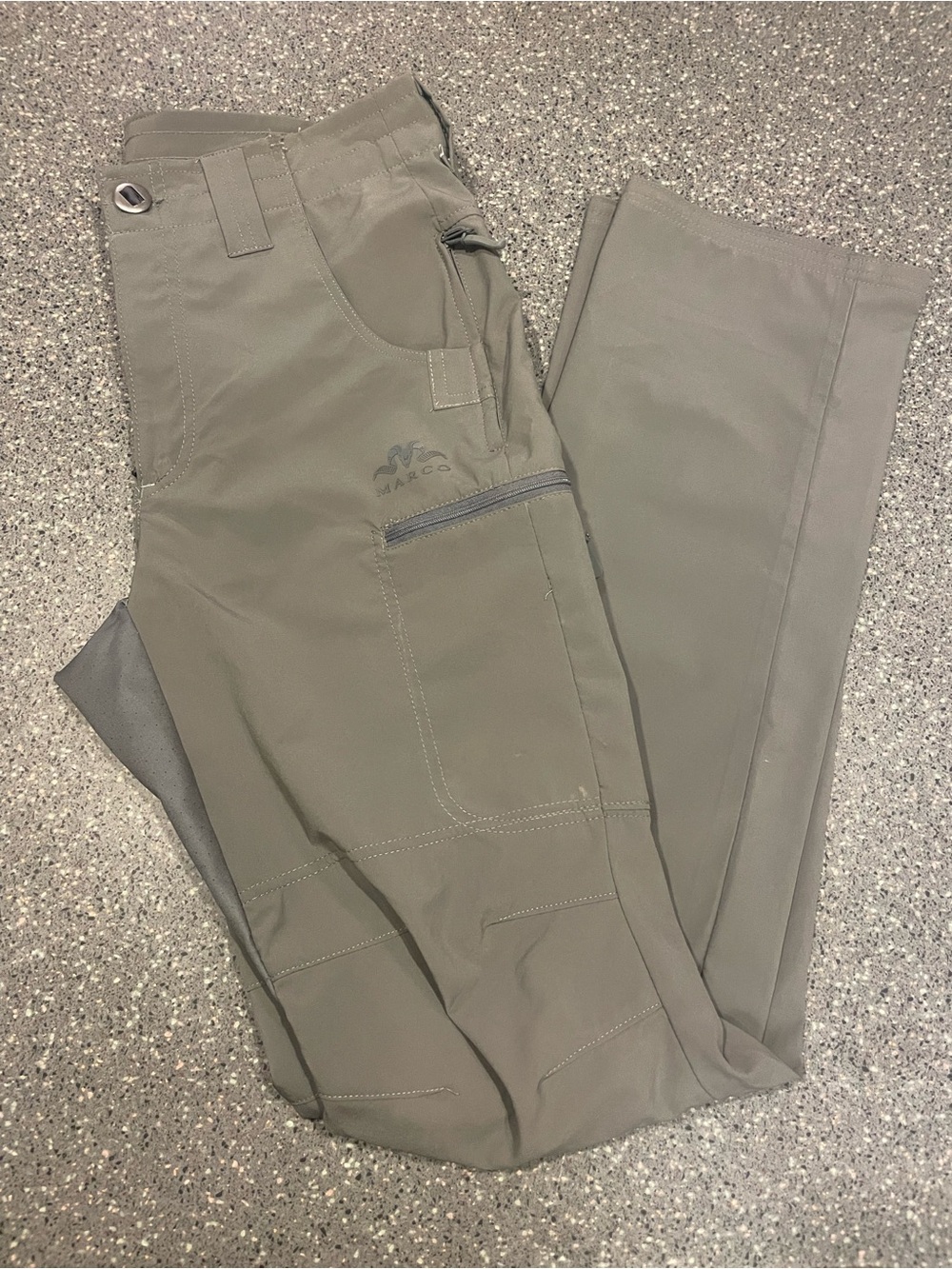 Men's Gray Cargo Pants with Zip Pocket